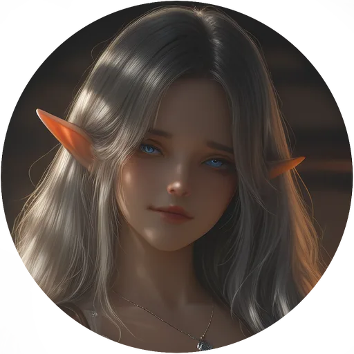 Lyrielle, the Kind Elf Maid, portrait from Vampire Mistress