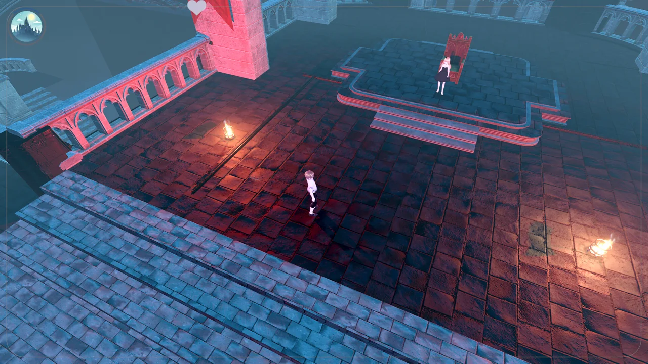 Point-and-click exploration gameplay in Vampire Mistress
